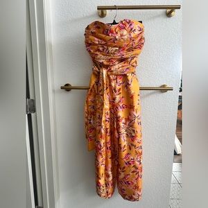 Keepsake The Label Strapless Jumpsuit Wide-Leg Size S NWT